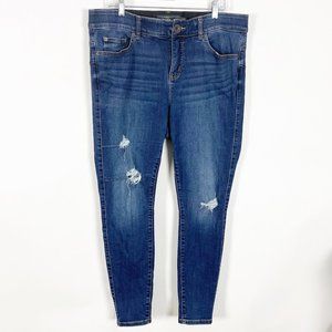 Torrid Distressed Bombshell Skinny Jeans Size 16R